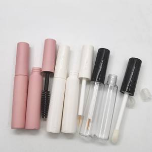 5ml 10ml Eyelash Lip Gloss Mascara Tubes Matte <b>Pink</b> Plastic Mascara Bottle Eyeliner Tube Containers - Product Image 3