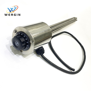 Resistencia Industrial de 1000W 2000W, Calentador de Inmersión Eléctrico con Brida y Control de Temperatura - Product Image 5