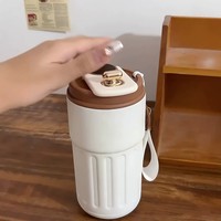 Mug isotherme intelligent en acier inoxydable 316 avec affichage LED de la température, portable pour le bureau et les voyages, avec cordon