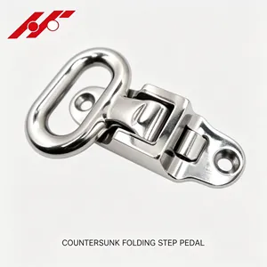 อุปกรณ์ฮาร์ดแวร์บันไดพับแบบฝังตัวทำจากสแตนเลส 316 สำหรับเรือยอชท์ไฮโดร มารีน - Product Image 5