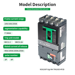 S-chneider rcb vs100b tmd 3p 100a 160a 250a 400a 630a lv510531 lv510537 lv510531 lv510561 3p 4p 25a 3a - Product Image 2