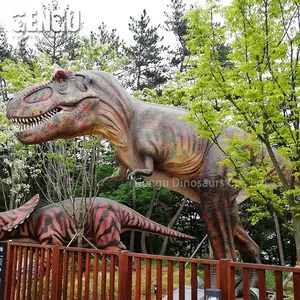 גדול דינוזאור פסלי ענק רובוט דינוזאורים