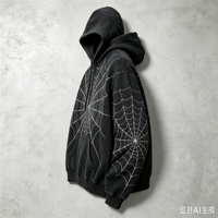 Sweat-shirts à capuche pour hommes avec logo imprimé personnalisé de haute qualité 400 g/m², vêtements de créateur, vêtements pour hommes, fournisseur de vêtements tendance, sweat-shirt Spider