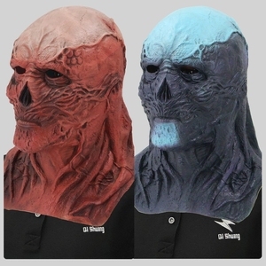Masque d'horreur intégral en PU, effrayant, monstre de l'enfer, démon, lumineux, pour Halloween, fête d'anniversaire - Product Image 3