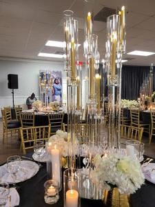 Candélabre en cristal LANJO à 10 bras, centre de table pour mariage, hôtel, banquet - Product Image 3