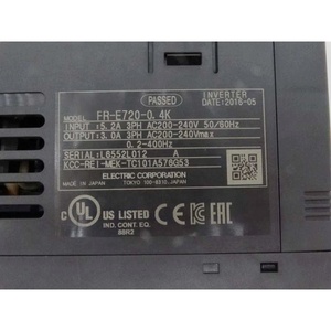 อินเวอร์เตอร์ FR-E720-0.4K รุ่นใหม่ ประหยัดพลังงาน ขนาดกะทัดรัด สำหรับควบคุมมอเตอร์อุตสาหกรรมขนาดเล็ก - Product Image 3