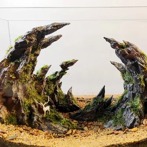 Ein Set mit 61 Boutique-<span class=keywords><strong>Aquarium</strong></span>-Hintergrundbildern, umweltfreundliche Keramik, HD-<span class=keywords><strong>Aquarium</strong></span>-Dekorationen, Landschaftsgestaltung für den Einsatz im Freien und auf dem Schreibtisch - Product Image 1