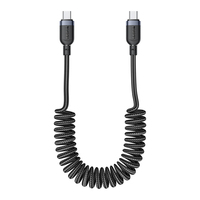 Kabel Data Yesido 60W Pengisian Cepat Fleksibel & Anti Kusut, Tipe-C ke Tipe-C, Panjang 0.4-1.2M, CA205