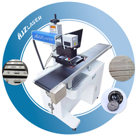 Machines de marquage laser UV à fibre optique en ligne avec positionnement visuel CCD personnalisé, mise au point automatique et écran tactile