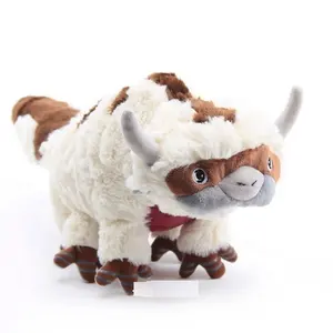 Mainan Boneka Hewan Besar 45/55CM Anime Avatar The Last Airbender Mewah Avatar Appa Plushie Boneka Hewan Momo Lembut Hadiah