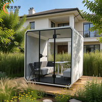 Cabine de bureau insonorisée et ignifuge, moderne, amovible et portable, pour réunions intérieures en bâtiment de bureaux, en acier