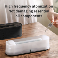 Diffuseur d'huiles essentielles 260 ml, aromathérapie, humidificateur d'air ultrasonique pour la maison et la chambre, diffuseur d'arômes avec simulation de flamme 3D et télécommande