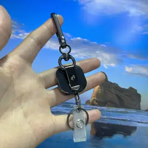 M-016 Mini trọng lượng nhẹ đầy đủ Huy hiệu Kim Loại cuộn Keychain Chất lượng cao có thể thu vào huy hiệu Keychain