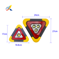 Triangle d'avertissement d'urgence pour voiture Signal lumineux de signalisation triangulaire clignotant pour voiture