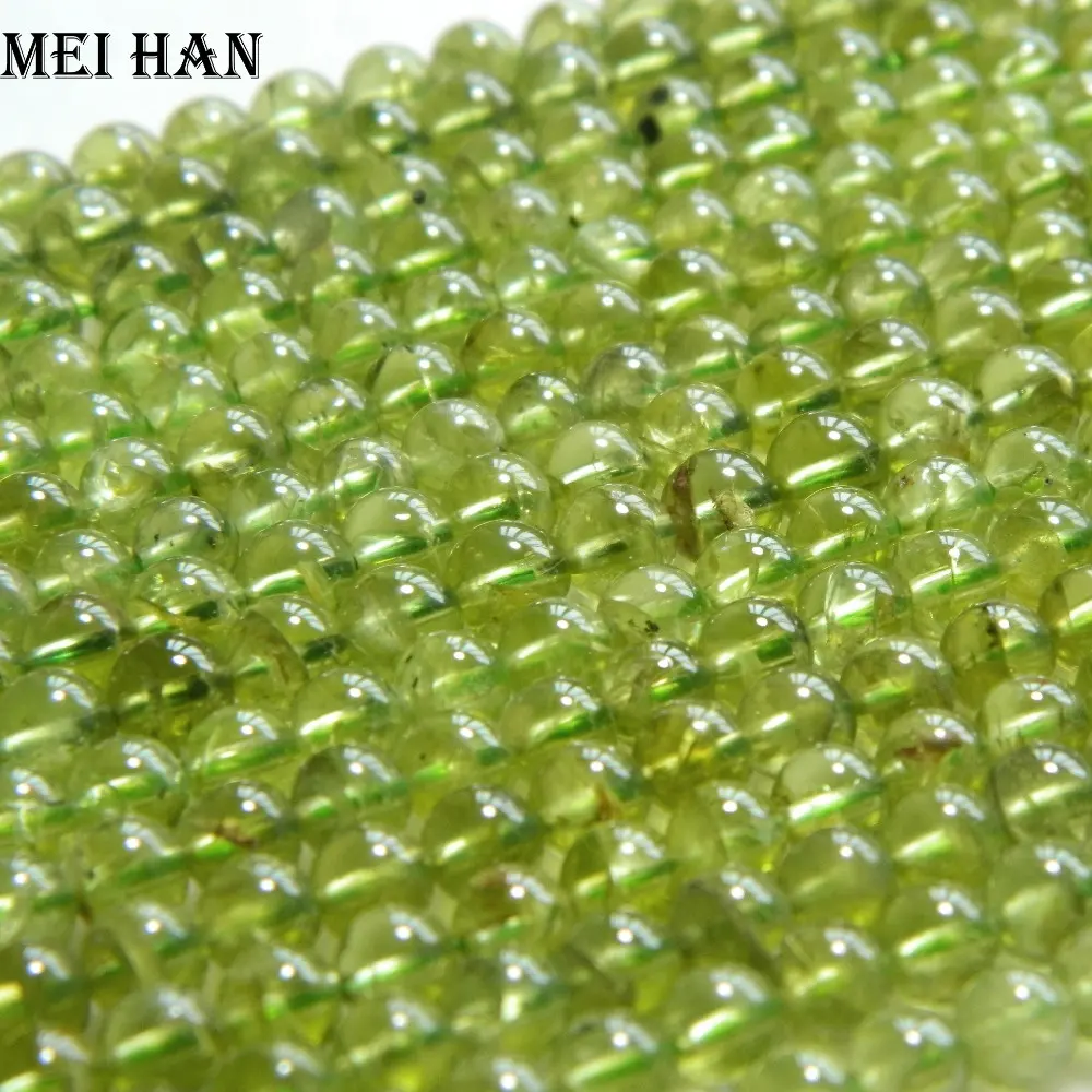 Groothandel natuurlijke minerale 5mm peridot halfedelsteen steen losse kralen voor sieraden maken