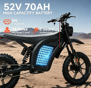 Bici Elettrica Veloce con Motore Centrale Brushless da 2900W di Picco, Lunga Autonomia, Bici Elettrica da Fuoristrada con Display LCD - Product Image 4