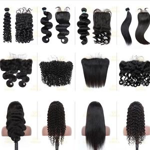 Bó Tóc Thẳng <span class=keywords><strong>KBL</strong></span> Malaysia Kèm Kẹp, Tóc Trước Ren Ấn Độ Nguyên Bản, Chân Tóc Lụa 5X5 Ren Trước Với Tóc Trẻ Em - Product Image 3