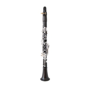<span class=keywords><strong>Clarinete</strong></span> de Madera de Granadilla Eb de Alta Calidad con Llaves Plateadas, 18 Llaves y 6 Anillos, <span class=keywords><strong>Doble</strong></span> Boquilla - Product Image 1