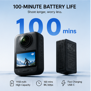 กล้องแอคชั่น 360 องศา 8K รุ่นใหม่ เลนส์คู่ กันน้ำ รองรับ WiFi หน้าจอสัมผัส พร้อมระบบกันสั่น สำหรับถ่ายวิดีโอ Vlog ขี่มอเตอร์ไซค์ กล้องแอคชั่น 8K 360 องศา - Product Image 5