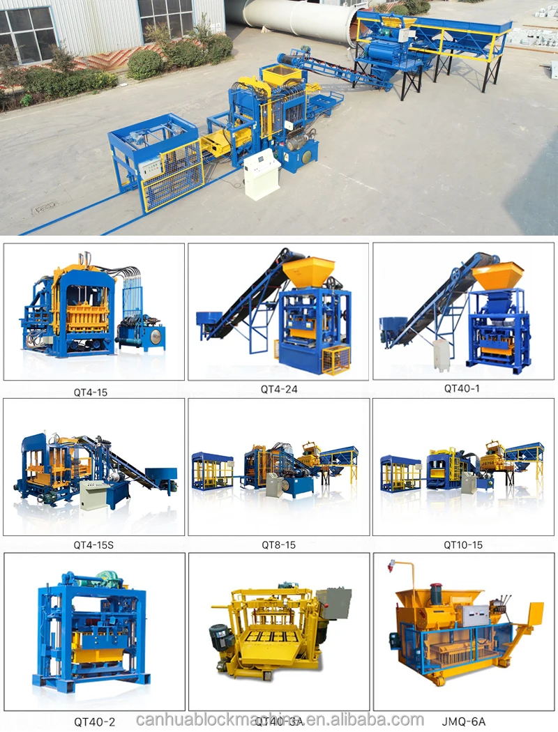 QT4-24 china low cost widely used beton co<em></em>ncrete hollow block making machine for sale
