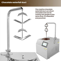Machine facile fonctionnante de distributeur de chocolat chaud de robinet de cascade de machine de gâchage du chocolat 1KWChocolate