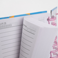 Carnet personnalisé à couverture rigide avec papier offset, reliure spirale, plastification et estampage doré