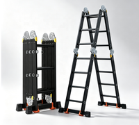 Échelles pliantes automatiques modernes 4x4 en aluminium, portables, fournies par les fournisseurs