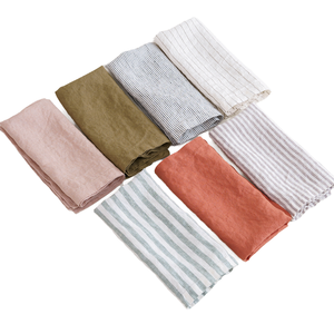 Servilleta de Mesa Cuadrada de Lino 100% Puro, Moderna, Multicolor, Ecológica, Duradera, para Hogar y <span class=keywords><strong>Restaurante</strong></span>, en Oferta - Product Image 1