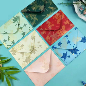 Enveloppes en papier artistique motif <span class=keywords><strong>feuille</strong></span> <span class=keywords><strong>d</strong></span>'érable pour invitations de mariage, cartes cadeaux, cartes postales – <span class=keywords><strong>D</strong></span>écoratives, personnalisables, qualité supérieure - Product Image 1