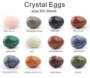Vente en gros d'œufs de yoni en cristal de quartz rose de grande taille 50 mm, œufs de yoni naturels, œufs vaginaux en cristal pour femmes - Product Image 2