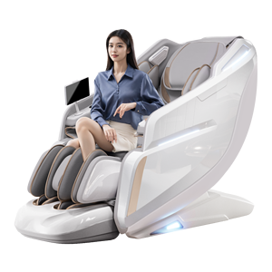Ghế <span class=keywords><strong>massage</strong></span> toàn thân VCT Luxury 4D không trọng lực với hệ thống Bluetooth, chức năng sưởi ấm, điều khiển thời gian bằng điện cho chân, làm bằng nhựa - Product Image 6