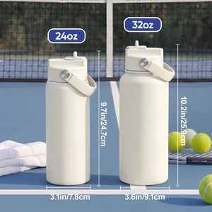 Vaso Térmico Personalizado Ecológico de Acero Inoxidable de 24oz/32oz, Botella de Agua Deportiva con Aislamiento al Vacío de Doble Pared, Termo para Regalo - Product Image 4
