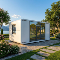 Maison Capsule Préfabriquée de Luxe Moderne, Modulaire, Type Apple Cabin, Mini-Maison, Pod de Bureau Mobile, à Panneaux Sandwich pour Hôtels, Appartements et Ateliers