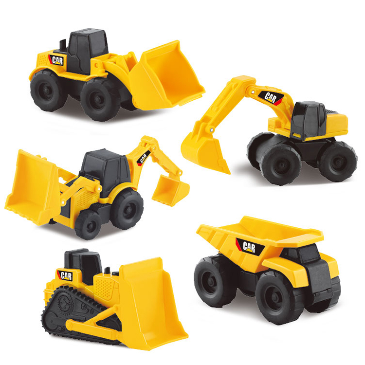 Wholesale Russian Glide Small Construction Vehicle Set Kid Excavator Toy Engineering Vehicle Slide Truck building car