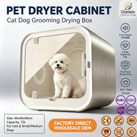 Séchoir pour animaux de compagnie 72L, grande capacité, faible bruit, boîte de séchage pour chats et chiens avec protection contre la surchauffe, pour la maison, la salle de bain, le salon