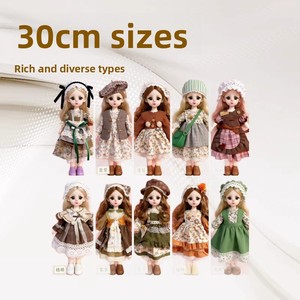 Vêtements pour poupée BJD en plastique de 6 pouces (<span class=keywords><strong>30</strong></span> <span class=keywords><strong>cm</strong></span>), ensemble de figurines de poupée unisexe, tenue de déguisement fantaisie, style Lolita - Product Image 2
