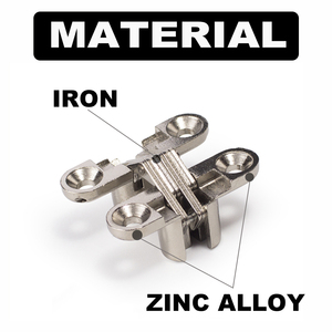 Bản lề cửa gấp kim loại ẩn 3D, không nhìn thấy, dùng cho tủ, tủ quần áo, đồ nội thất - Product Image 4