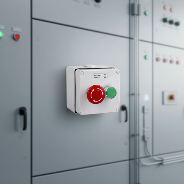 CLIPOL C66/2PBS1 IP66 STOP/START Push Button Control Stations Emergency Stop Switch 10A 250V