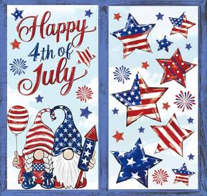 Autocollants patriotiques pour fenêtre Joyeux 4 juillet Décoration de fenêtre USA Gnome Étoile Feu d'artifice Autocollant réutilisable pour <span class=keywords><strong>le</strong></span> Jour de l'Indépendance - Product Image 2