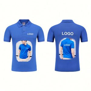 Design Factory Custom Uniform Two Color Promotional School Digital White 4XL Polo <b>Shirt</b> with Fitted Design - Product Image 6