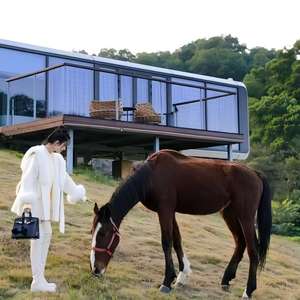 Cabines modulaires préfabriquées portables, petites maisons mobiles, type Apple Pod House, utilisées pour les hôtels et les villas - Product Image 2