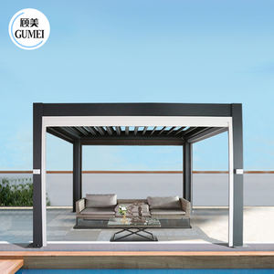 Açık motorlu su geçirmez Pergola çardaklar açılış çatı kemerler çardaklar pergolalar alüminyum - Product Image 1