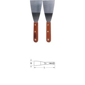 Espátula INOX, 75mm, con mango de madera (92290716289348) - Product Image 1