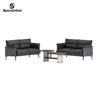 SpaceUnited Preisgünstiges Kommerzielles Sofa Büro Modernes Mikrofaser-Ledersofa Büromöbel