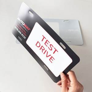 Plaque <span class=keywords><strong>d</strong></span>'<span class=keywords><strong>immatriculation</strong></span> en plastique personnalisée avec logo <span class=keywords><strong>d</strong></span>'entreprise, fournie directement par l'usine - Product Image 4