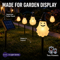 Lampes solaires étanches de style antique pour Halloween, décorations de jardin extérieures en forme de citrouille, fantôme et crâne pour allées et cours