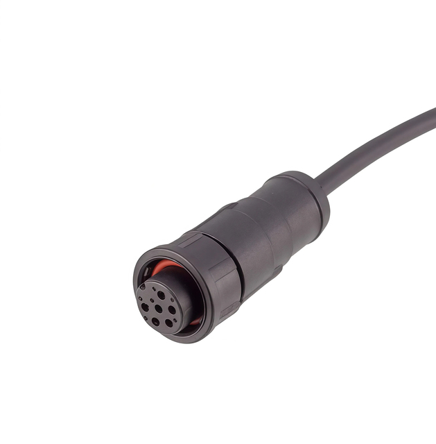 Circular Connector Snap-in Plastic Waterproof IP67 IP68 5/8 American Standard Thread 4 Pin 12 Hole Aviation Plug