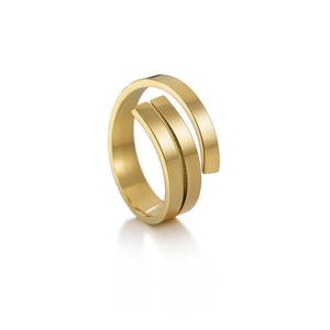 Minimalist Custom Wholesale Funky Big Jewelry <b>Rings</b> Waterproof Stainless Steel 14k 18k <b>Gold</b> Plated Women's <b>Ring</b> for Women <b>Men</b> - Product Image 1