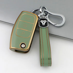 Étui de protection pour clé de voiture en TPU souple de qualité supérieure pour <span class=keywords><strong>Ford</strong></span> Fox Dionysia EcoSport, porte-clés pliable, porte-clés, sac, accessoires directs d'usine - Product Image 5