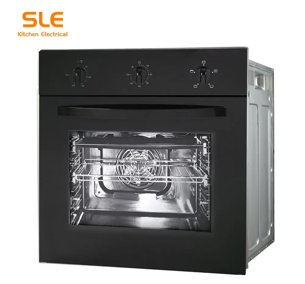 Forno de cozinha elétrico e gás 68l, peças de forno embutidas com uma energia de classe